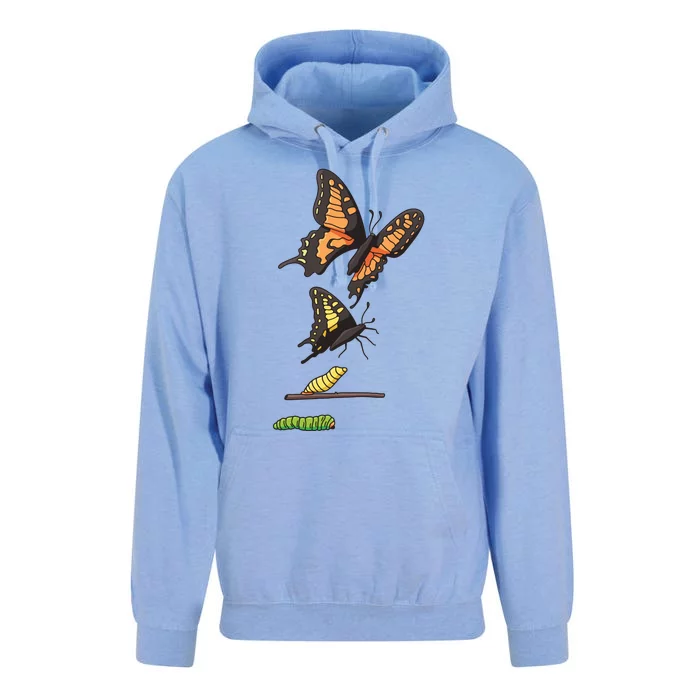 Butterfly Lifecycle Unisex Surf Hoodie