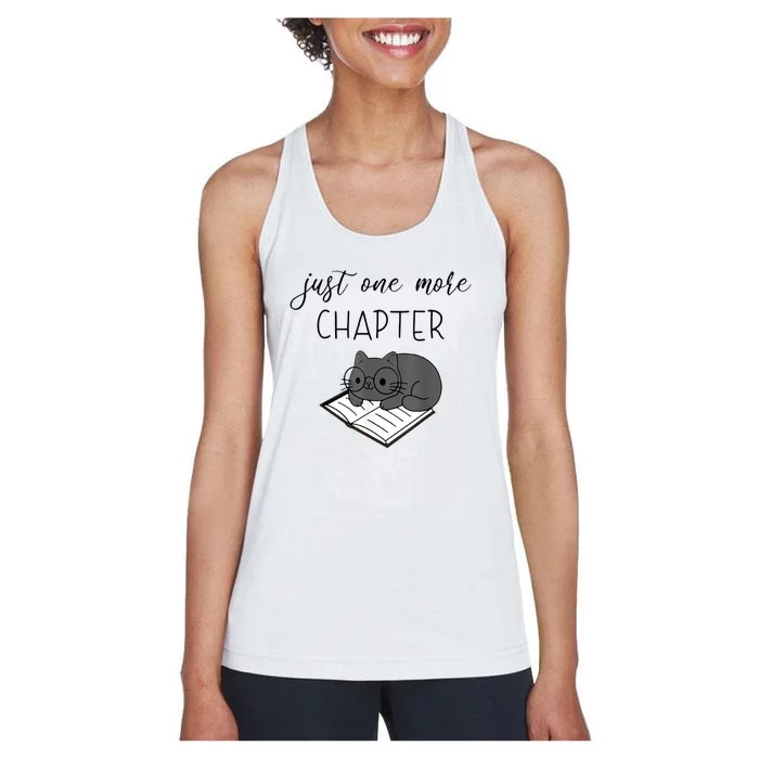 Book Lover Book Worm Reading Cat Lover Women's Racerback Tank