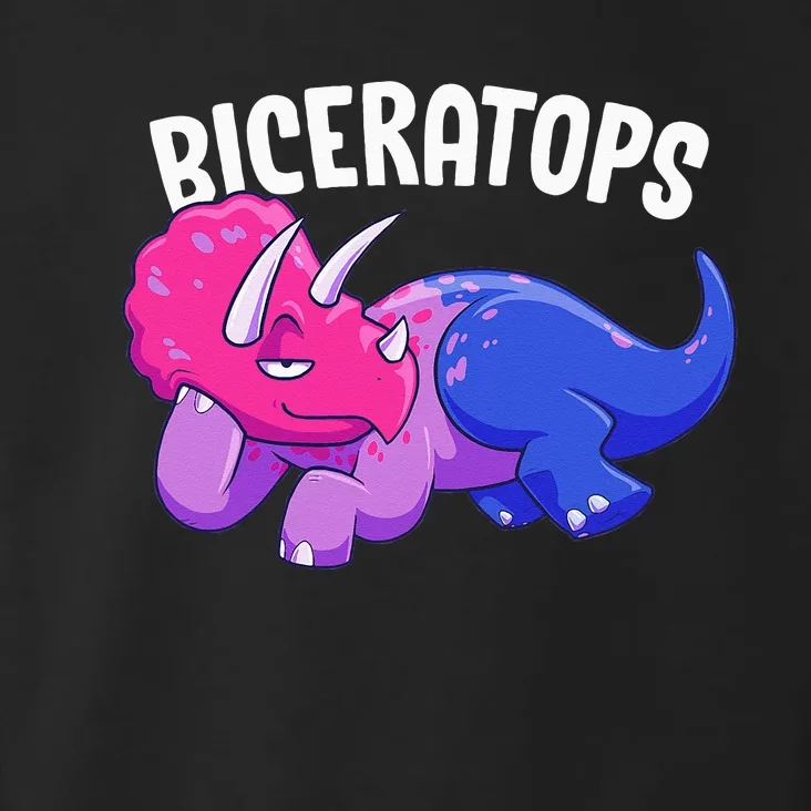 Biceratops LGBT Bisexual Flag Bi Dinosaur Triceratops Toddler Hoodie