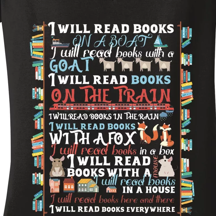 Book Lover Women's V-Neck T-Shirt