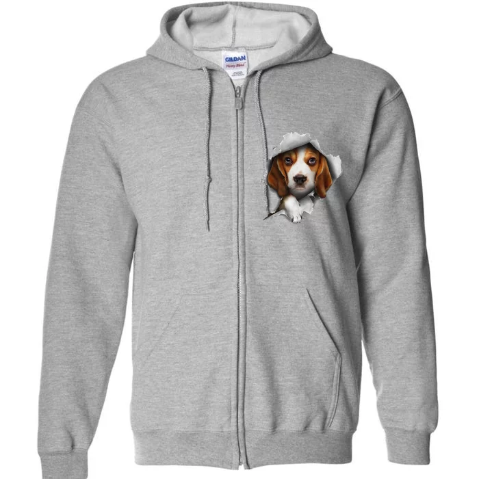 Beagle Lover, Beagle Puppy, Beagle Owner, Beagle Full Zip Hoodie