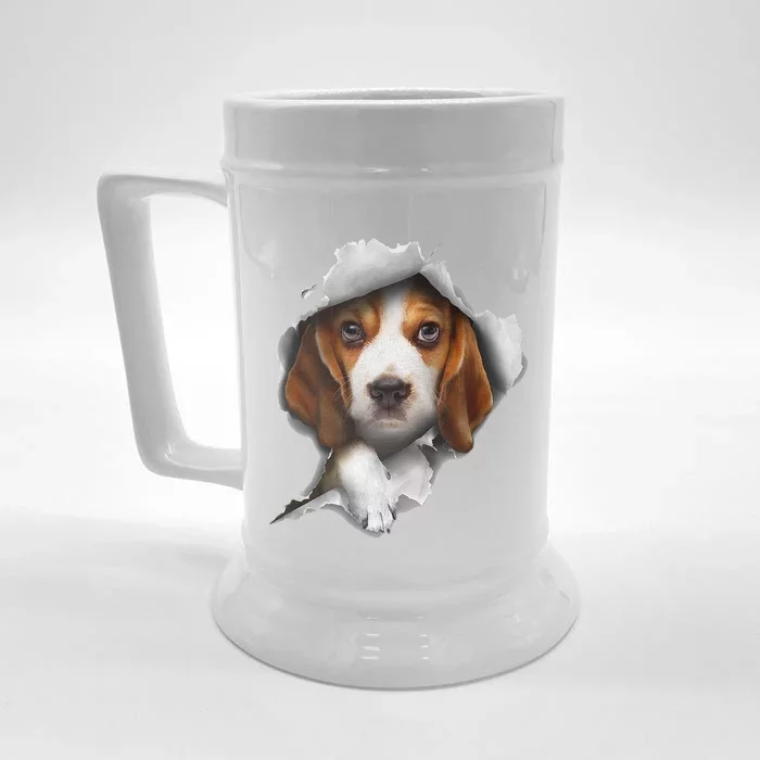 Beagle Lover, Beagle Puppy, Beagle Owner, Beagle Front & Back Beer Stein