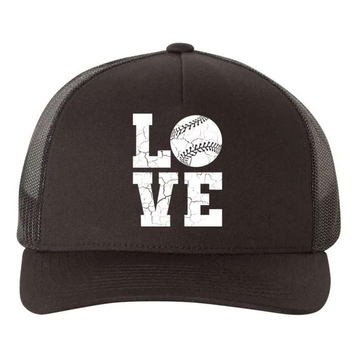 Baseball Love Yupoong Adult 5-Panel Trucker Hat