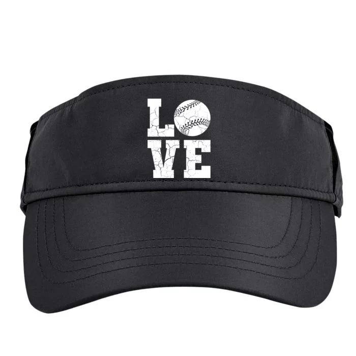 Baseball Love Adult Drive Performance Visor