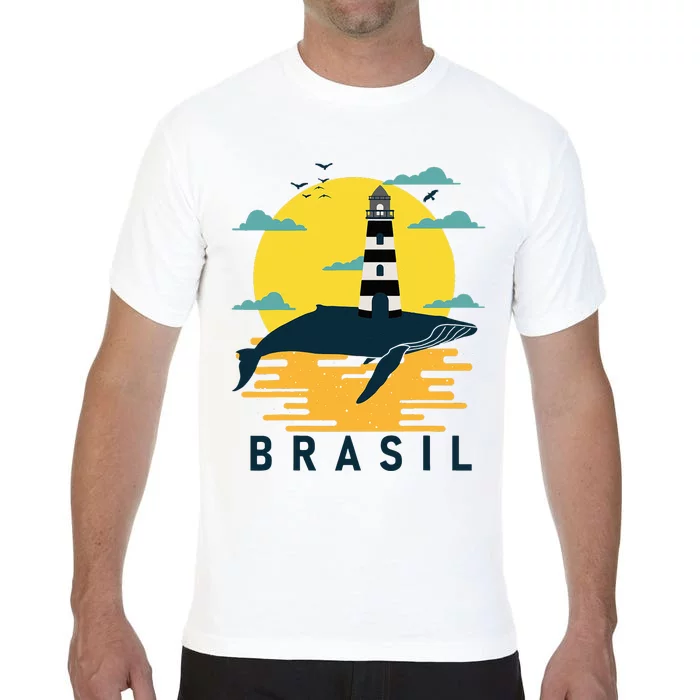 Brasil Lighthouse Bahia Barra Brazil Sunset Souvenir Tourist Comfort Colors T-Shirt