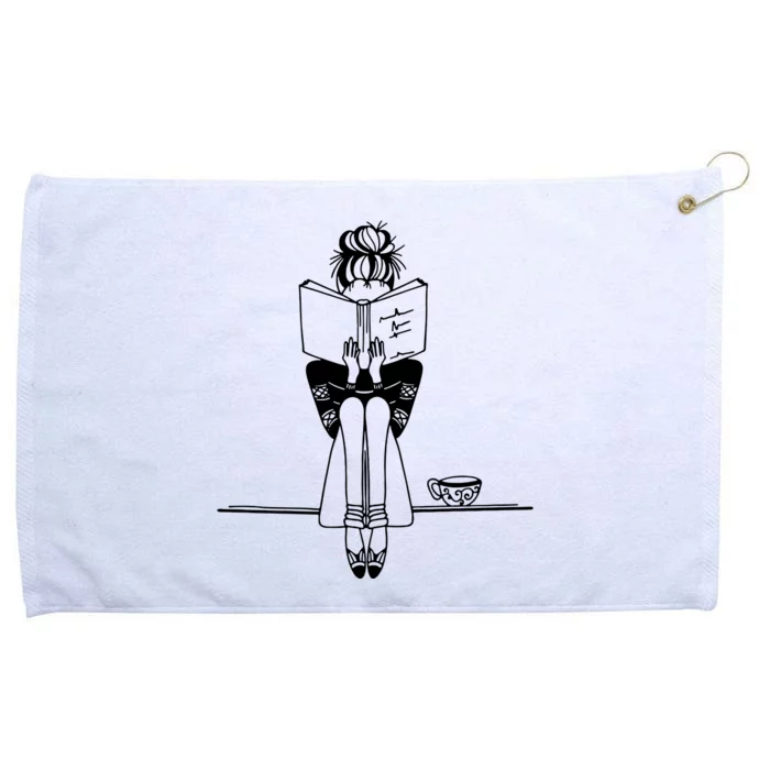 Book Lover Blogger Book Nerd Coffee Reading Reader Grommeted Golf Towel