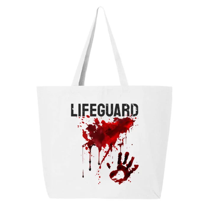 Bloody Lifeguard Blood Splatter Blood Stained Fun 25L Jumbo Tote