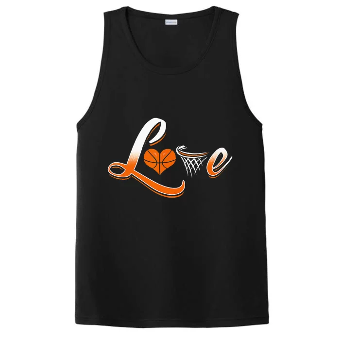 Basketball Love Basketball For Ladies Performance Tank