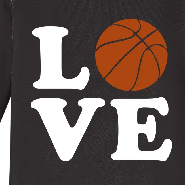 Basketball Love Baby Long Sleeve Bodysuit