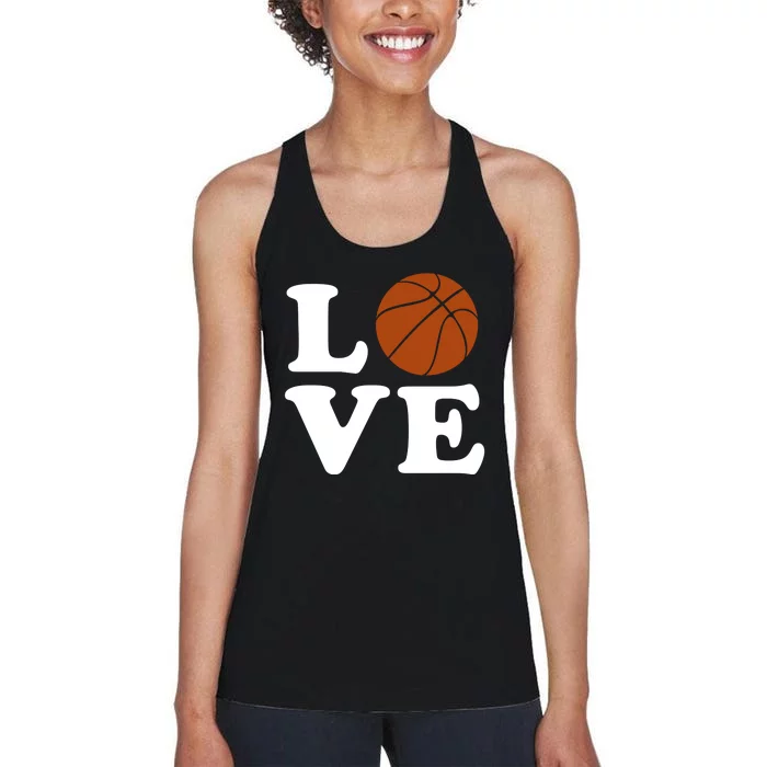 Basketball Love Women's Racerback Tank