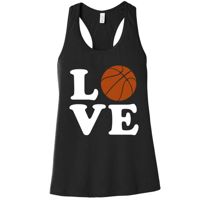 Basketball Love Women's Racerback Tank