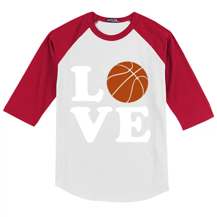 Basketball Love Kids Colorblock Raglan Jersey