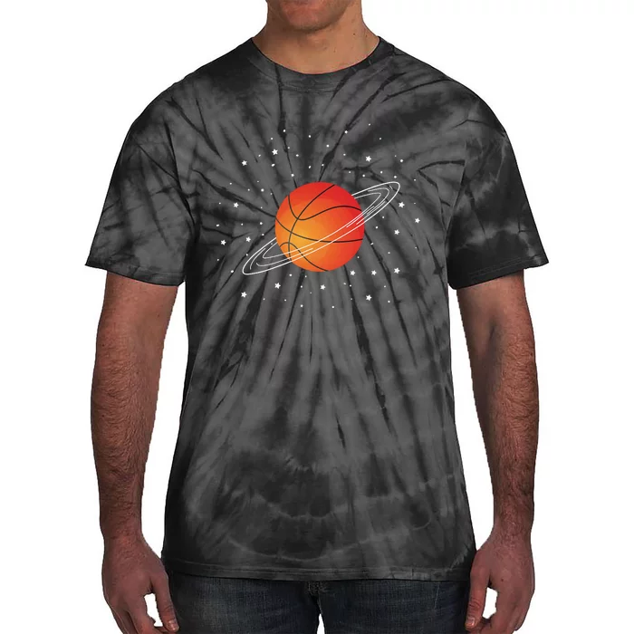 Basketball Lovers Basketball Player Funny Basketball Space Tie-Dye T-Shirt