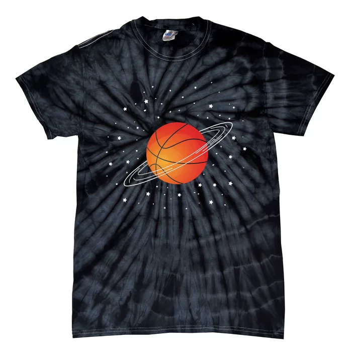 Basketball Lovers Basketball Player Funny Basketball Space Tie-Dye T-Shirt