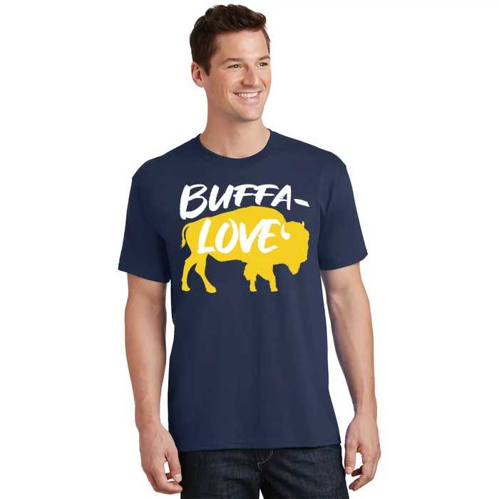 Buffa Love Buffalo Choose Love Design T-Shirt