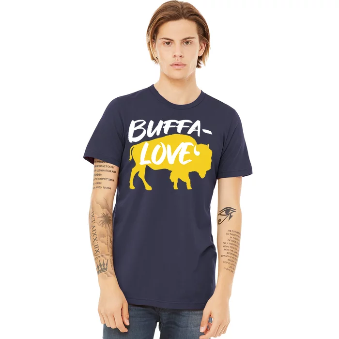 Buffa Love Buffalo Choose Love Design Premium T-Shirt