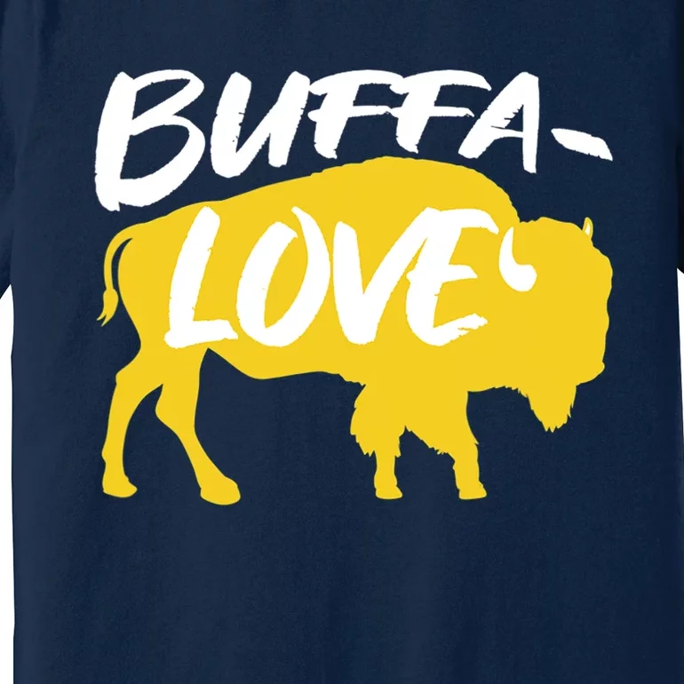 Buffa Love Buffalo Choose Love Design Premium T-Shirt