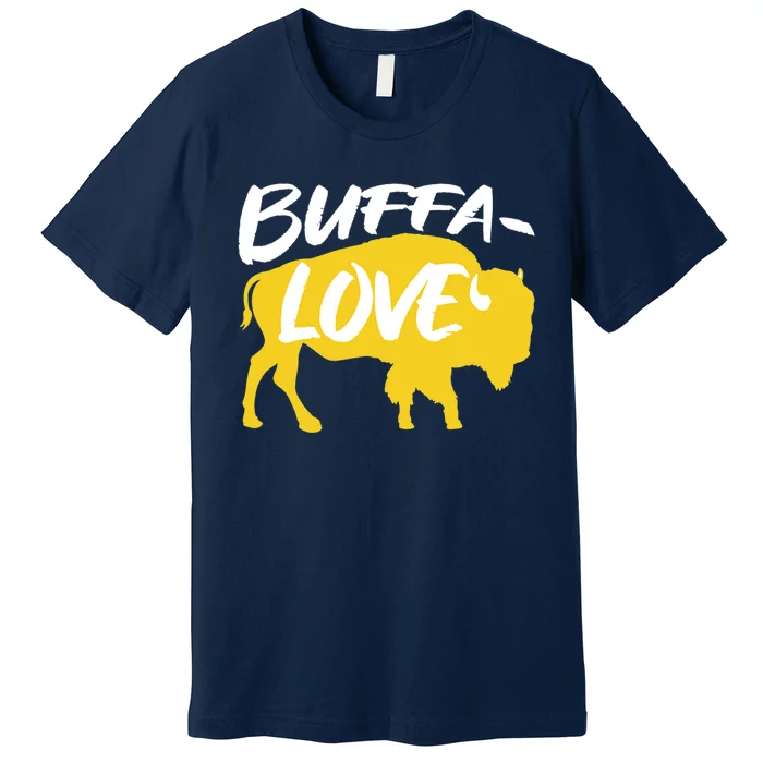 Buffa Love Buffalo Choose Love Design Premium T-Shirt