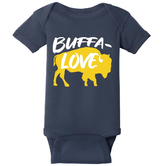 Buffa Love Buffalo Choose Love Design Baby Bodysuit