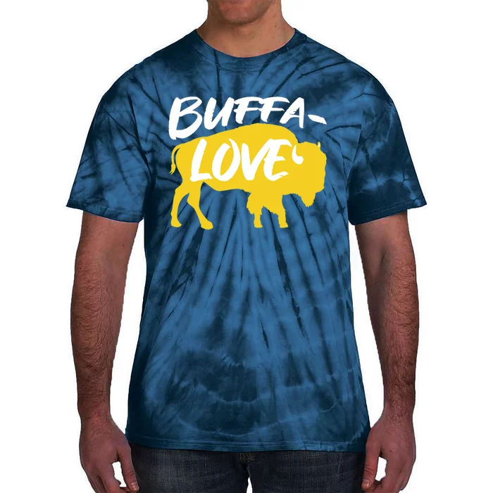 Buffa Love Buffalo Choose Love Design Tie-Dye T-Shirt