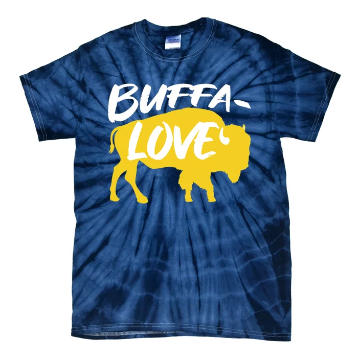 Buffa Love Buffalo Choose Love Design Tie-Dye T-Shirt