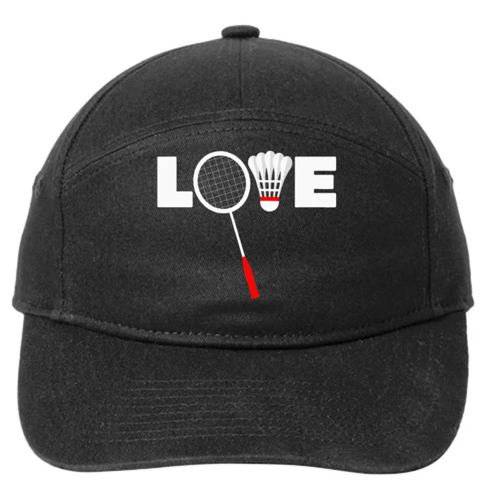 Badminton LOVE 7-Panel Snapback Hat