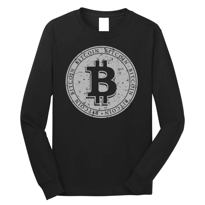 Bitcoin Logo Long Sleeve Shirt