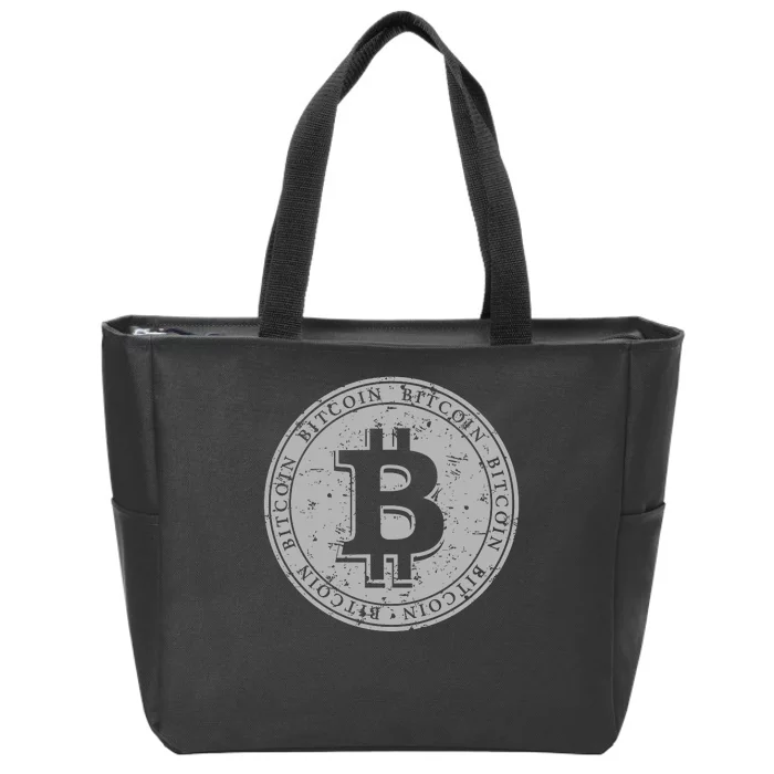 Bitcoin Logo Zip Tote Bag