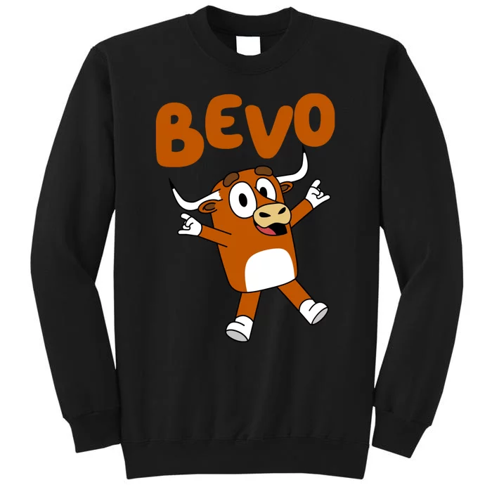 Bevo Longhorn Bull Funny Cartoon Sweatshirt