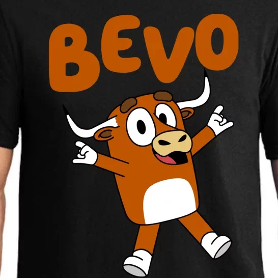 Bevo Longhorn Bull Funny Cartoon Pajama Set