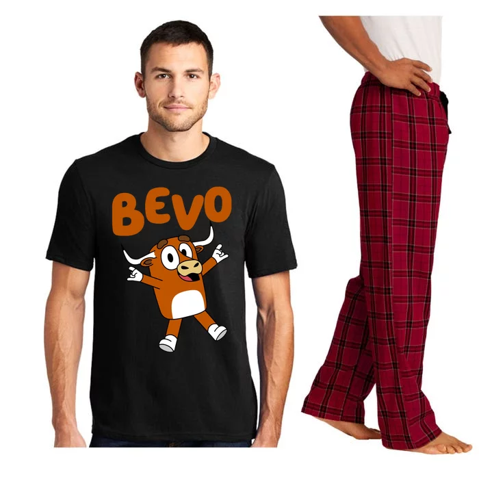 Bevo Longhorn Bull Funny Cartoon Pajama Set