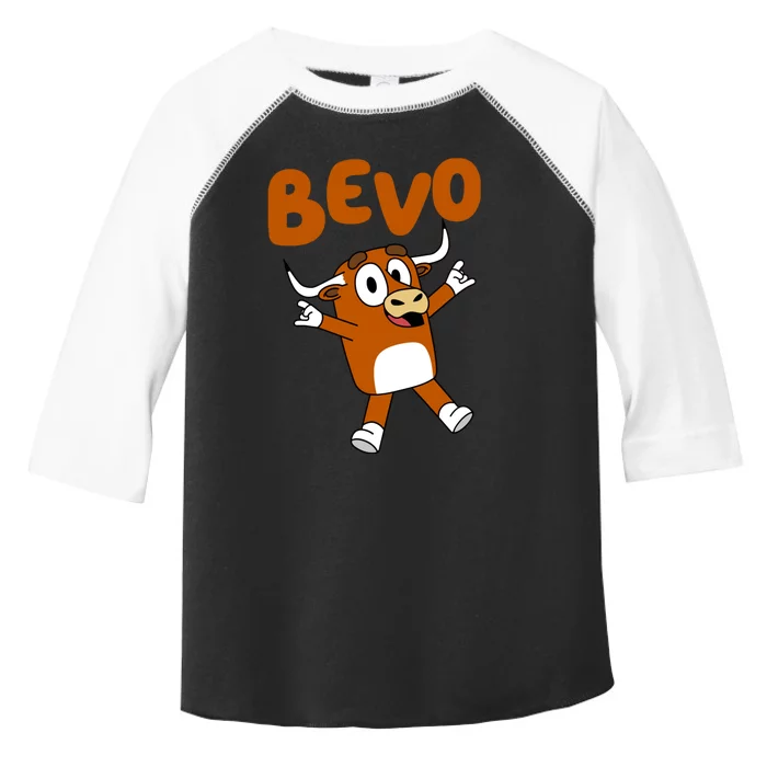 Bevo Longhorn Bull Funny Cartoon Toddler Fine Jersey T-Shirt