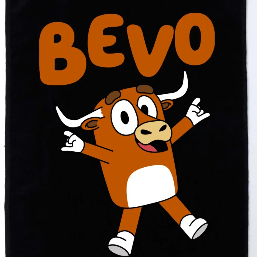 Bevo Longhorn Bull Funny Cartoon Platinum Collection Golf Towel