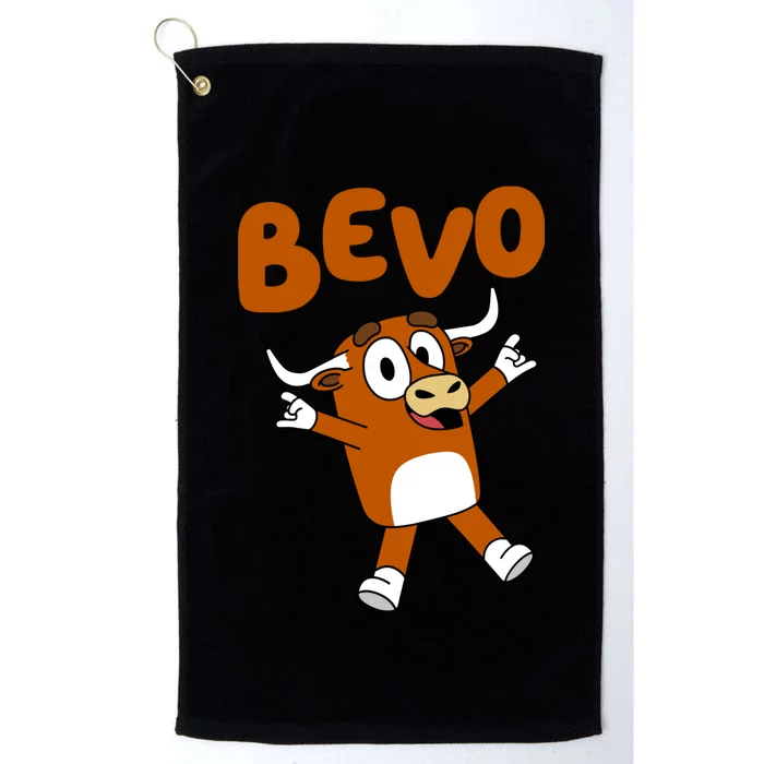 Bevo Longhorn Bull Funny Cartoon Platinum Collection Golf Towel