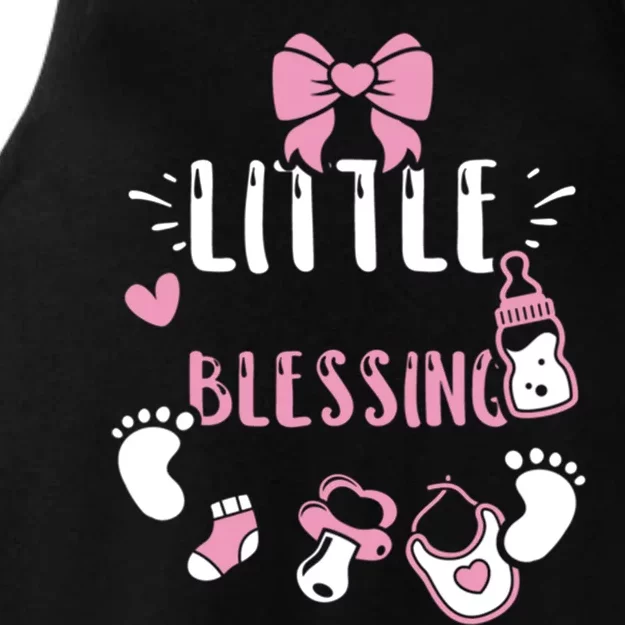 Baby: Little Blessing Cute Gift Sayings Gift Ladies Tri-Blend Wicking Tank