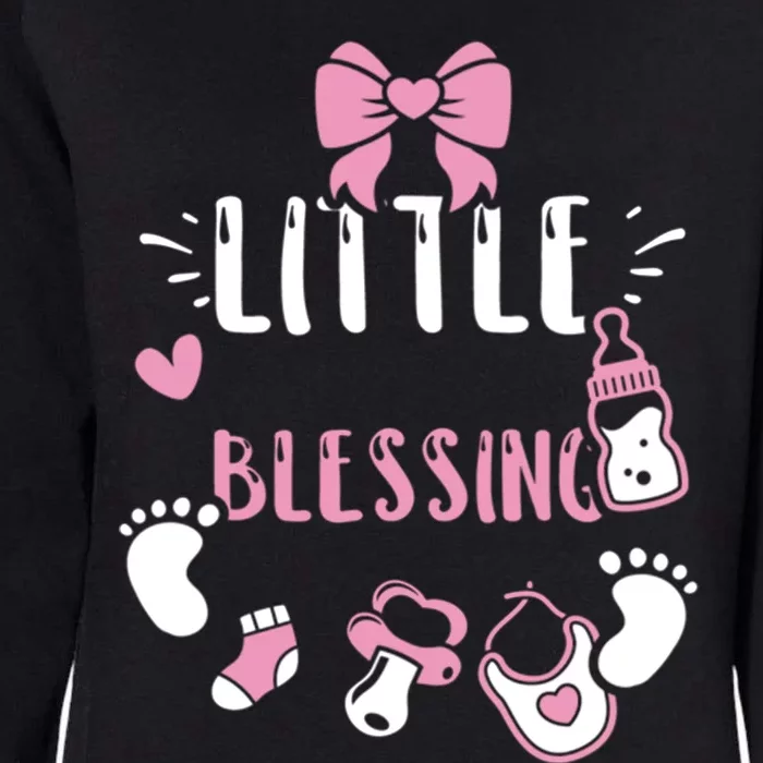 Baby: Little Blessing Cute Gift Sayings Gift Womens California Wash Sweatshirt