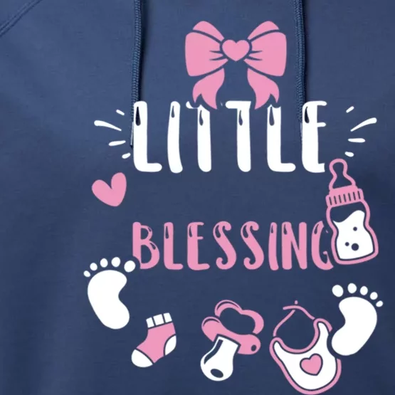 Baby: Little Blessing Cute Gift Sayings Gift Performance Fleece Hoodie