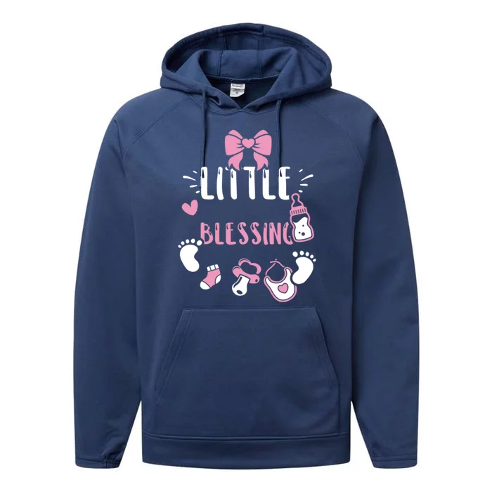 Baby: Little Blessing Cute Gift Sayings Gift Performance Fleece Hoodie