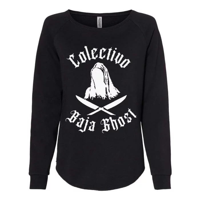 Bajaghost Logo Back Womens California Wash Sweatshirt