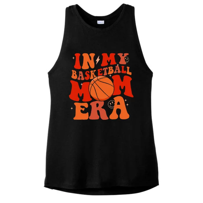 Basketball Lover Ball Mom Ladies Tri-Blend Wicking Tank