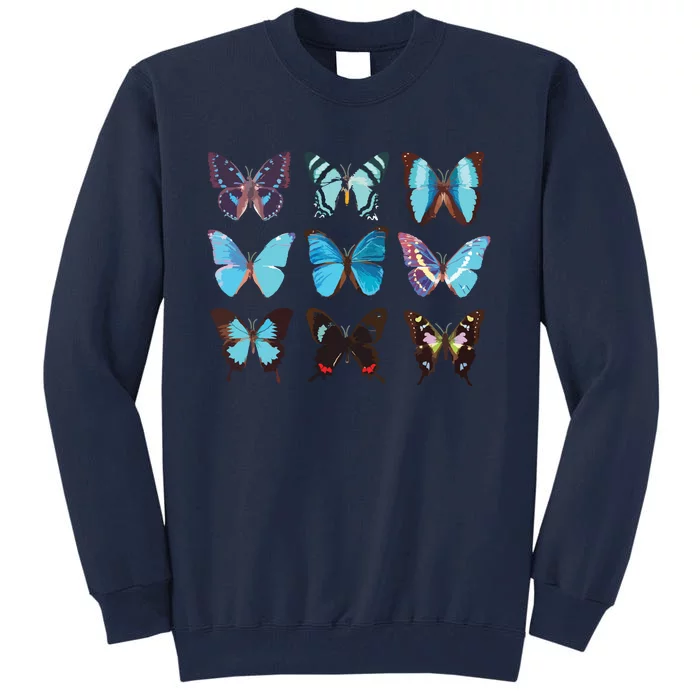 Butterfly Lover Colorful Butterflies Entomologist Science Tall Sweatshirt