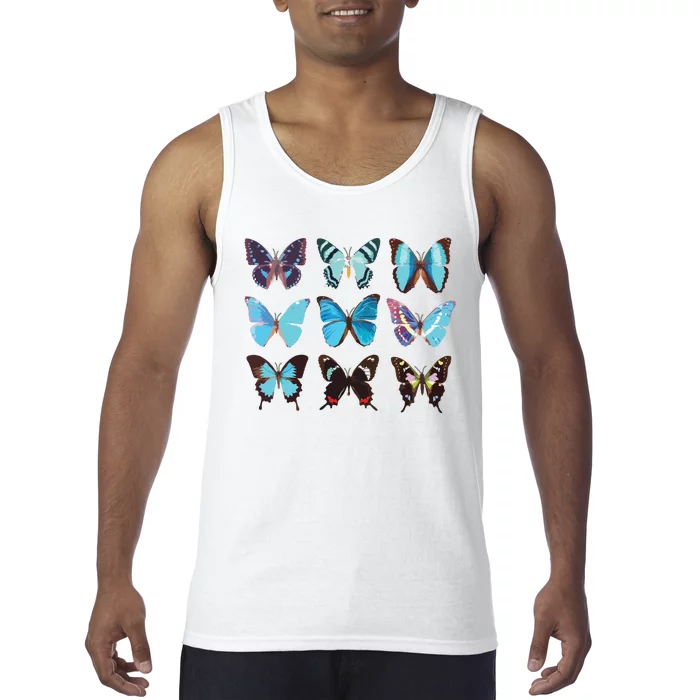 Butterfly Lover Colorful Butterflies Entomologist Science Tank Top