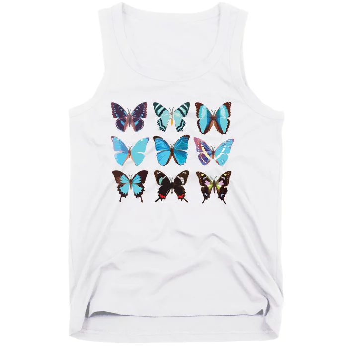 Butterfly Lover Colorful Butterflies Entomologist Science Tank Top