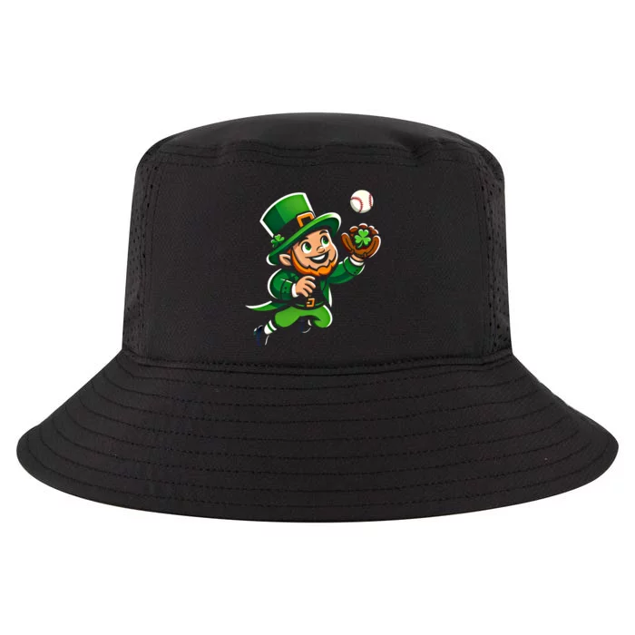 Baseball Leprechauns Catcher Saint PaddyS Shamrock Irish Cool Gift Cool Comfort Performance Bucket Hat