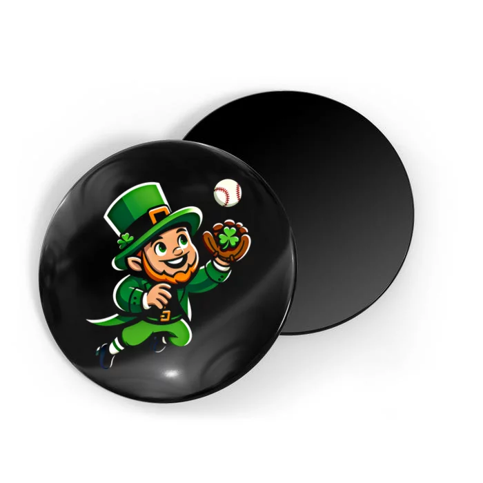 Baseball Leprechauns Catcher Saint PaddyS Shamrock Irish Cool Gift Magnet