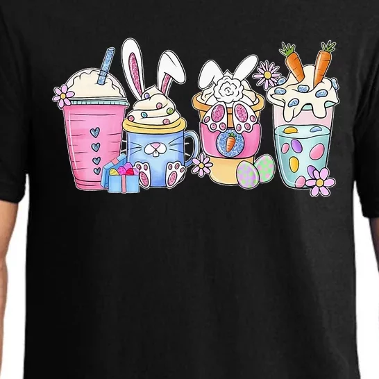 Bunny Latte Coffee Easter Bunny rabbit Coffee Lover Pajama Set