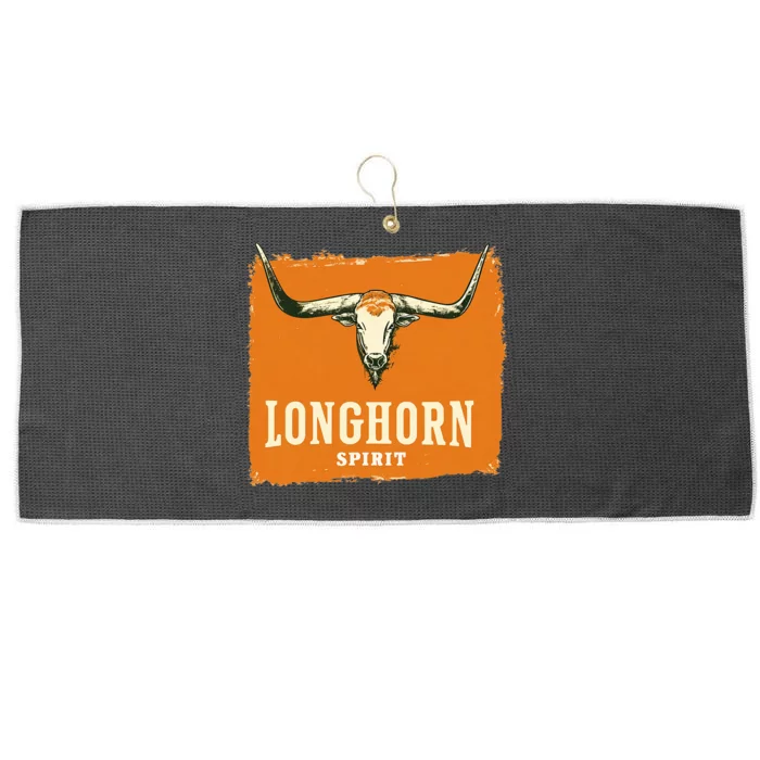 Beautiful Longhorn Costume For Texan Spirit Fans Large Microfiber Waffle Golf Towel