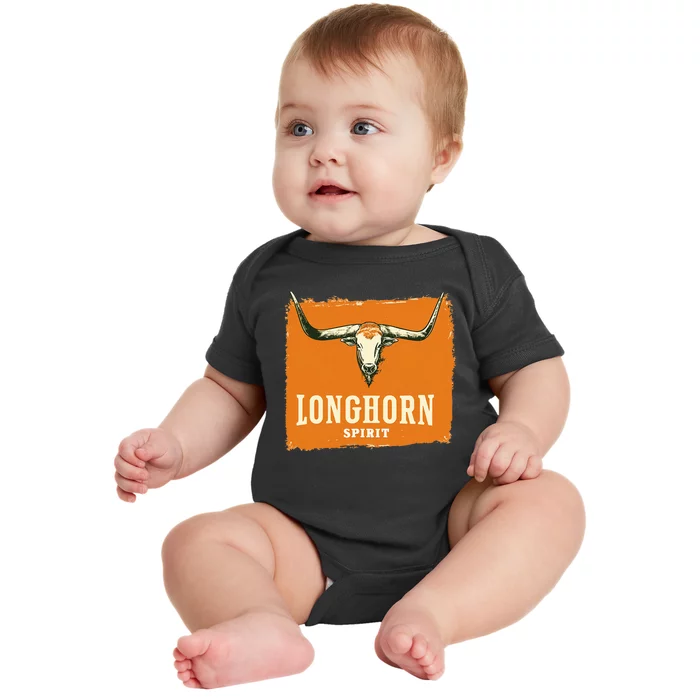 Beautiful Longhorn Costume For Texan Spirit Fans Baby Bodysuit