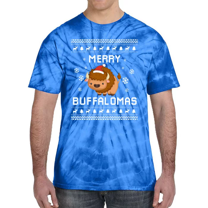 Buffalo Lover Christmas Ugly Xmas Buffalo Sweater Bison Gift Tie-Dye T-Shirt