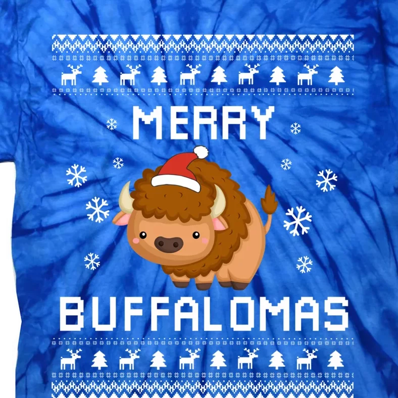 Buffalo Lover Christmas Ugly Xmas Buffalo Sweater Bison Gift Tie-Dye T-Shirt